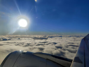 Sonne über den Wolken