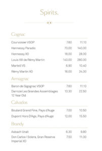 Barkarte Carinthia Lounge