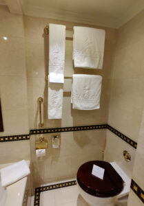 Bereich der Toilette
