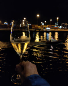 Champagner zur Abfahrt