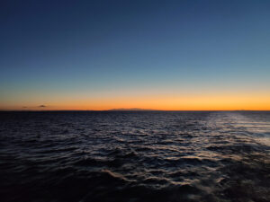 herrliche Farben zur blauen Stunde