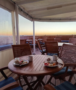 Frühstück mit Aussicht