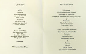 Mittagessen Tag 2