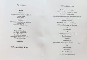 Mittagessen Tag 3