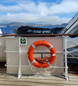Rettungsring und Zodiac