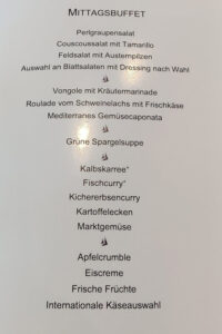 Mittagessen Tag 5