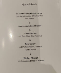 Farewell Gala Menü