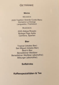 Mittagessen Tag 4