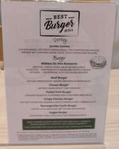 Best Burger @ Sea