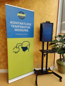 Temperatur-Messstation im Beach Club