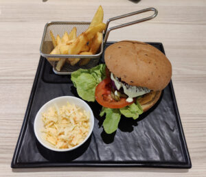 Norwegischer Lachs Burger