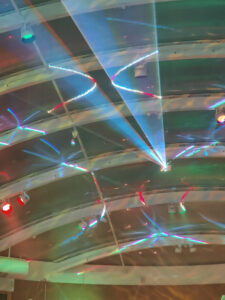 Lasershow im Beach Club