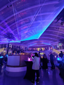 Lasershow im Beach Club