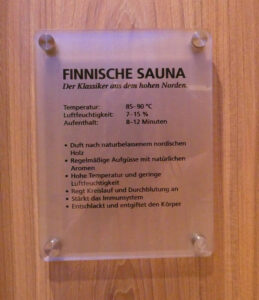 Finnische Sauna