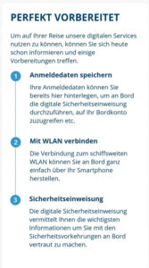 Sicherheitsübung in der App