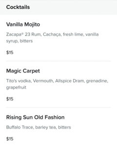 Magic Carpet Bar