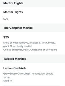 Martini Bar
