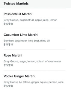 Martini Bar