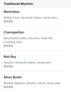 Martini Bar