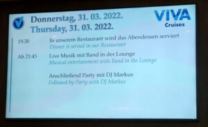 Tagesprogramm Tag 1
