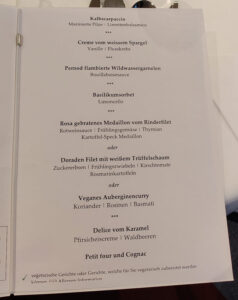 Gala Abendessen