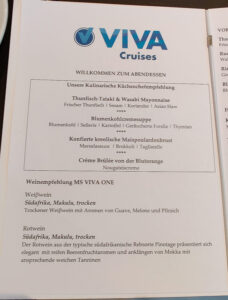 Abendessen Tag 2