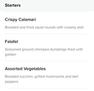 Solarium Bistro Dinner