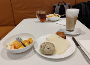Frühstück in der Lounge