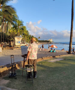 Sonnenuntergang am Waikiki Beach