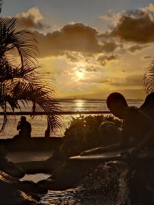 Sonnenuntergang am Waikiki Beach