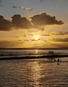 Sonnenuntergang am Waikiki Beach