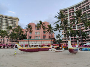 Morgens am Waikiki Beach