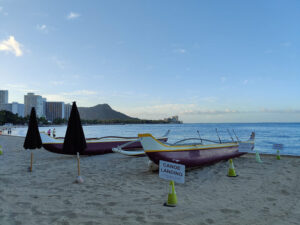 Morgens am Waikiki Beach
