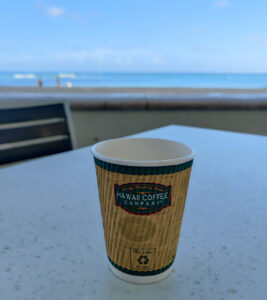 Frühstück am Waikiki Beach
