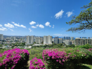 Blick auf Honolulu