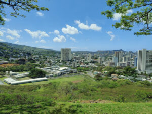 Blick auf Honolulu