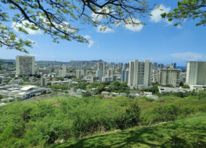 Blick auf Honolulu