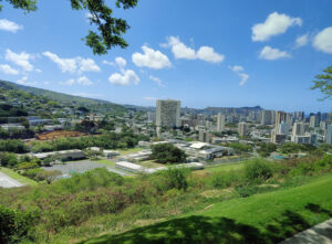 Blick auf Honolulu