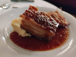 Hawaiian Pork Belly with sweet Soy Drizzle