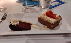 Hawaiian Carrot Cake, Chocolate Tart