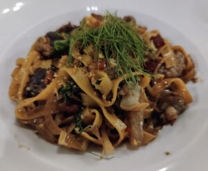 Manila Clam & Rau Ram Sausage Linguine