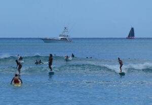 Surfer am Waikiki Beach