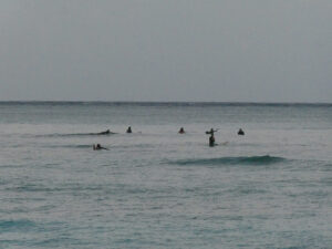Morgens am Waikiki Beach
