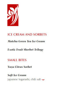 Red Ginger - Desserts