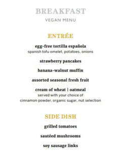 Grand Dining Room - Frühstück vegan