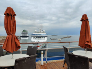 MSC Grandiosa und Norwegian Dawn