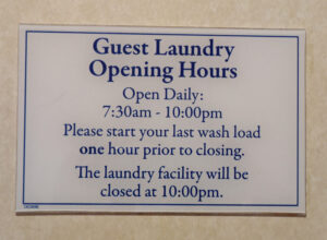 Guest Laundry Deck 9