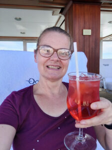 mit einem Campari Spritz