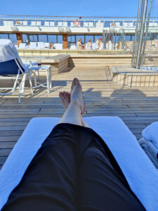 Pause am Pool