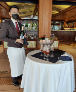 Empfang mit Champagner